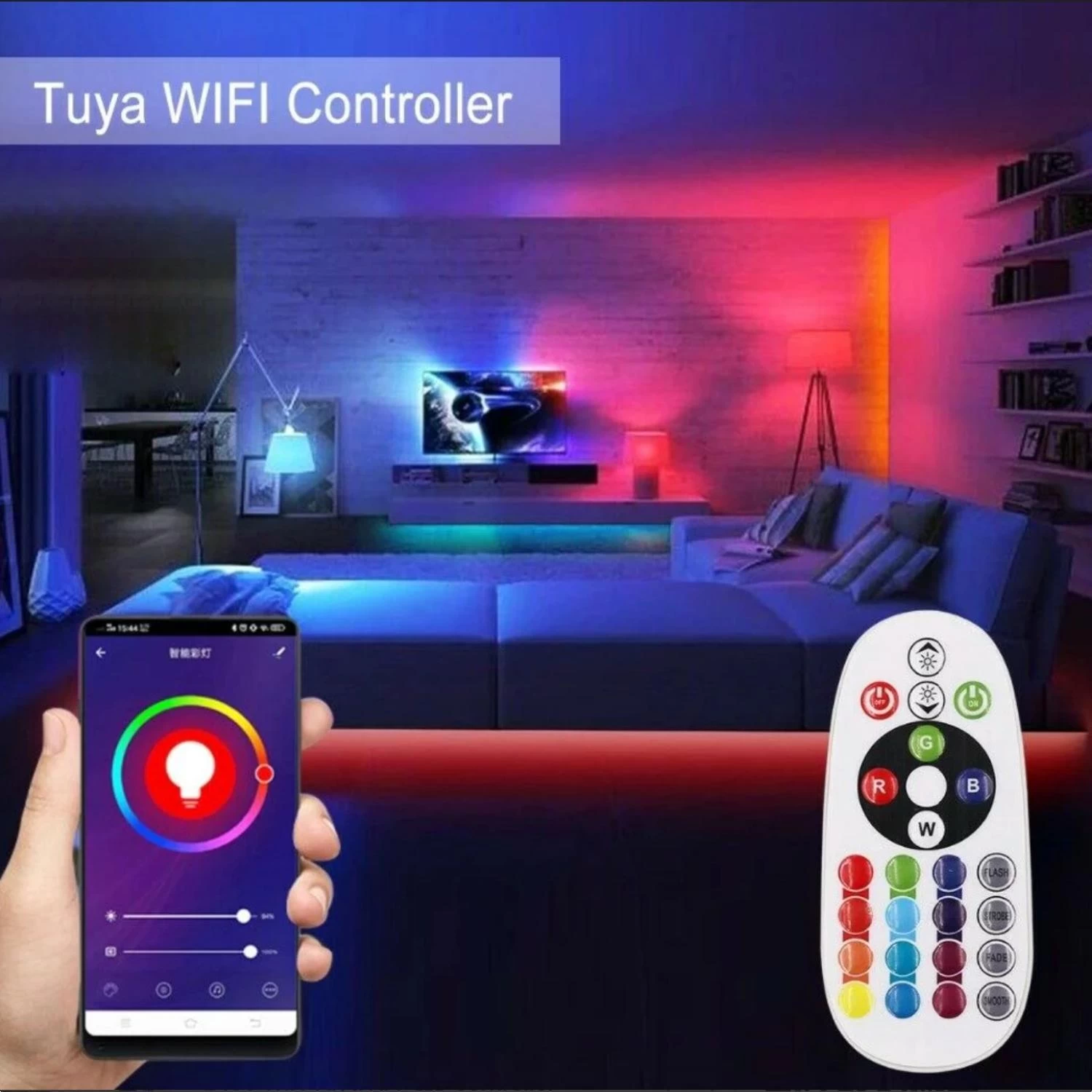 ATOM LED Single Colour Neon Flex AC 220 240V 8x16mm WIFI Dimmer Controller With 23-Key RF Remote Control 1500W For Brightness Adjustment 4 ATOM LED Single Colour Neon Flex AC 220 240V 8x16mm WIFI Dimmer Controller With 23-Key RF Remote Control 1500W For Brightness Adjustment - Image 2