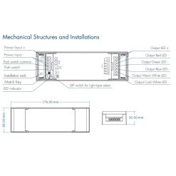 ATOM LED Skydance 12-48VDC 5CH*6A WiFi & RF 5 In 1 LED Controller V5-L(WT) -Atom Led skydance 12 48vdc 5ch6a wifi rf 5 in 1 led controller v5 lwt 293577