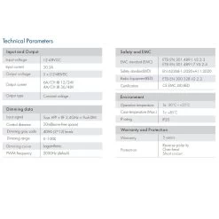 ATOM LED Skydance 12-48VDC 5CH*6A WiFi & RF 5 In 1 LED Controller V5-L(WT) -Atom Led skydance 12 48vdc 5ch6a wifi rf 5 in 1 led controller v5 lwt 316760