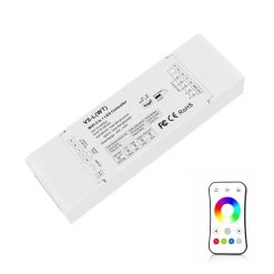 ATOM LED Skydance 12-48VDC 5CH*6A WiFi & RF 5 In 1 LED Controller V5-L(WT) With R8 Remote