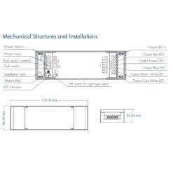 ATOM LED Skydance 12-48VDC 5CH*6A WiFi & RF 5 In 1 LED Controller V5-L(WT) With R8 Remote -Atom Led skydance 12 48vdc 5ch6a wifi rf 5 in 1 led controller v5 lwt with r8 remote 238831