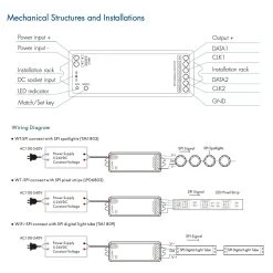 Atom Led -Atom Led skydance digital pixel rgb controller 5 24vdc wifi rf rgbrgbw spi led controller wt spi tuya app ws2811 with remote 344800