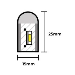 ATOM LED Ultra Long RGB Neon Flex 15x25mm 48V IP68 Waterproof 30 Metre -Atom Led ultra long rgb neon flex 15x25mm 48v ip68 waterproof 30 metre 828974