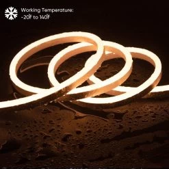 ATOM LED Warm White LED Neon Flex 220V 240V 8x16mm 120LEDs/m IP65 Waterproof With UK Plug -Atom Led warm white led neon flex 220v 240v 8x16mm 120ledsm ip65 waterproof with uk plug 432726