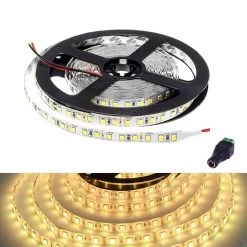 Atom Led -Atom Led warm white led strip 12v ip65 waterproof 60ledm 5 metre with 3m adhesive tape full kit 842051