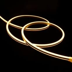 ATOM LED Warm White Neon Flex 2700K 24V 6x12mm IP67 Waterproof Free Cut -Atom Led warm white neon flex 2700k 24v 6x12mm ip67 waterproof 5mm cut 462585