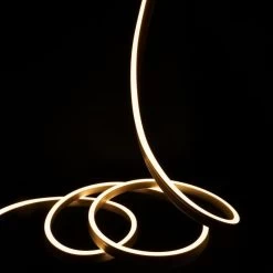 ATOM LED Warm White Neon Flex 2800K 24V 10x20mm IP67 Waterproof 20m 20 ATOM LED Warm White Neon Flex 2800K 24V 10x20mm IP67 Waterproof 20m -Atom Led warm white neon flex 2800k 24v 10x20mm ip67 waterproof 125cm cut 378603