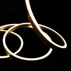 ATOM LED Warm White Neon Flex 2800K 24V 10x20mm IP68 Waterproof 20m -Atom Led warm white neon flex 2800k 24v 10x20mm ip68 waterproof 125 cut 470917