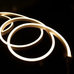 ATOM LED Warm White Neon Flex 2800K 24V 10x20mm IP68 Waterproof 20m -Atom Led warm white neon flex 2800k 24v 10x20mm ip68 waterproof 125 cut 655318