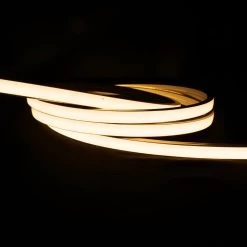 ATOM LED Warm White Neon Flex 3000K 24V Top Bend 10x6mm IP65 Waterproof 280LEDs/m -Atom Led warm white neon flex 3000k 24v top bend 10x6mm ip65 waterproof 280ledsm 333861