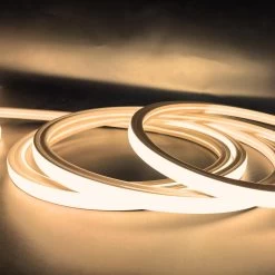 ATOM LED Warm White Neon Flex 3000K 48V 16x16mm Flat Shape Vertical Bending IP65 Waterproof LED Neon Flex Only -Atom Led warm white neon flex 3000k 48v 16x16mm flat shape vertical bending ip65 waterproof led neon flex only 913587