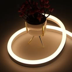 ATOM LED Warm White Neon Flex DC 12V IP65 Waterproof 8x16mm 120 LEDs/M Full Kit