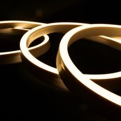 ATOM LED Extra Long Warm White Neon Flex 48V 10x20mm IP68 Waterproof 30m -Atom Led warm white neon flex ip67 1020 24v 2