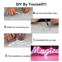 ATOM LED Yellow Silicone Neon Flex Tube Diffuser Body For LED Strip Lights Neon Signs 8mm -Atom Led yellow silicone neon flex tube diffuser body for led strip lights neon signs 8mm 666102